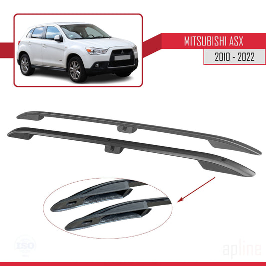 Compatible with Mitsubishi ASX (GA) 2010-2022 (Short Wheelbase L1/H1) Roof Rails Roof Rack Luggage Carrier Black