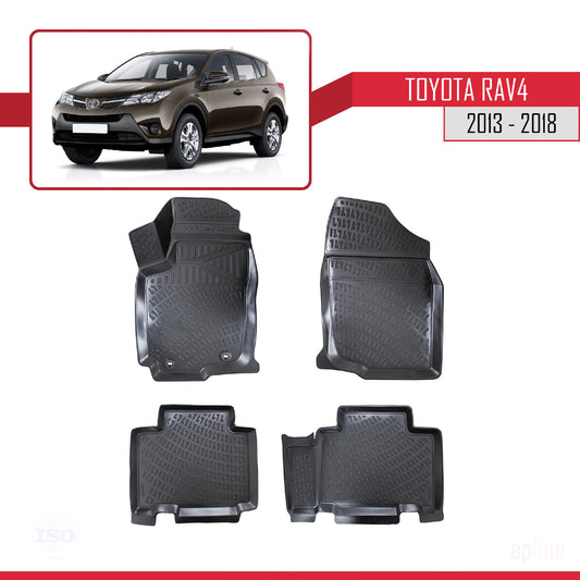 Compatible with Toyota RAV4 IV (XA40) 2013-2018 4D Car mats Black