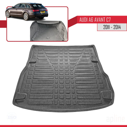 Trunk Mats for A6 (C7) 2011-2023 Flexible Cargo Liner BLACK
