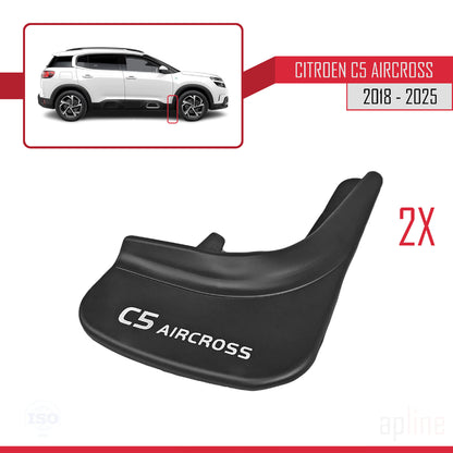 Compatible avec Citroen C5 Aircross 2018-2025 Jeu de Bavettes Garde-boue Avant et Arrière de Voiture 4 Pcs Noir