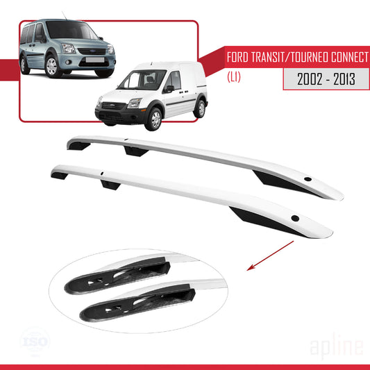 Compatible with Ford Transit/Tourneo Connect 2002-2013 (Short Wheelbase L1/H1) Roof Rails Roof Rack Luggage Carrier Grey