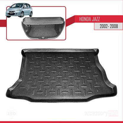 Trunk Mats for Honda Jazz 2002-2008 Cargo Liner BLACK