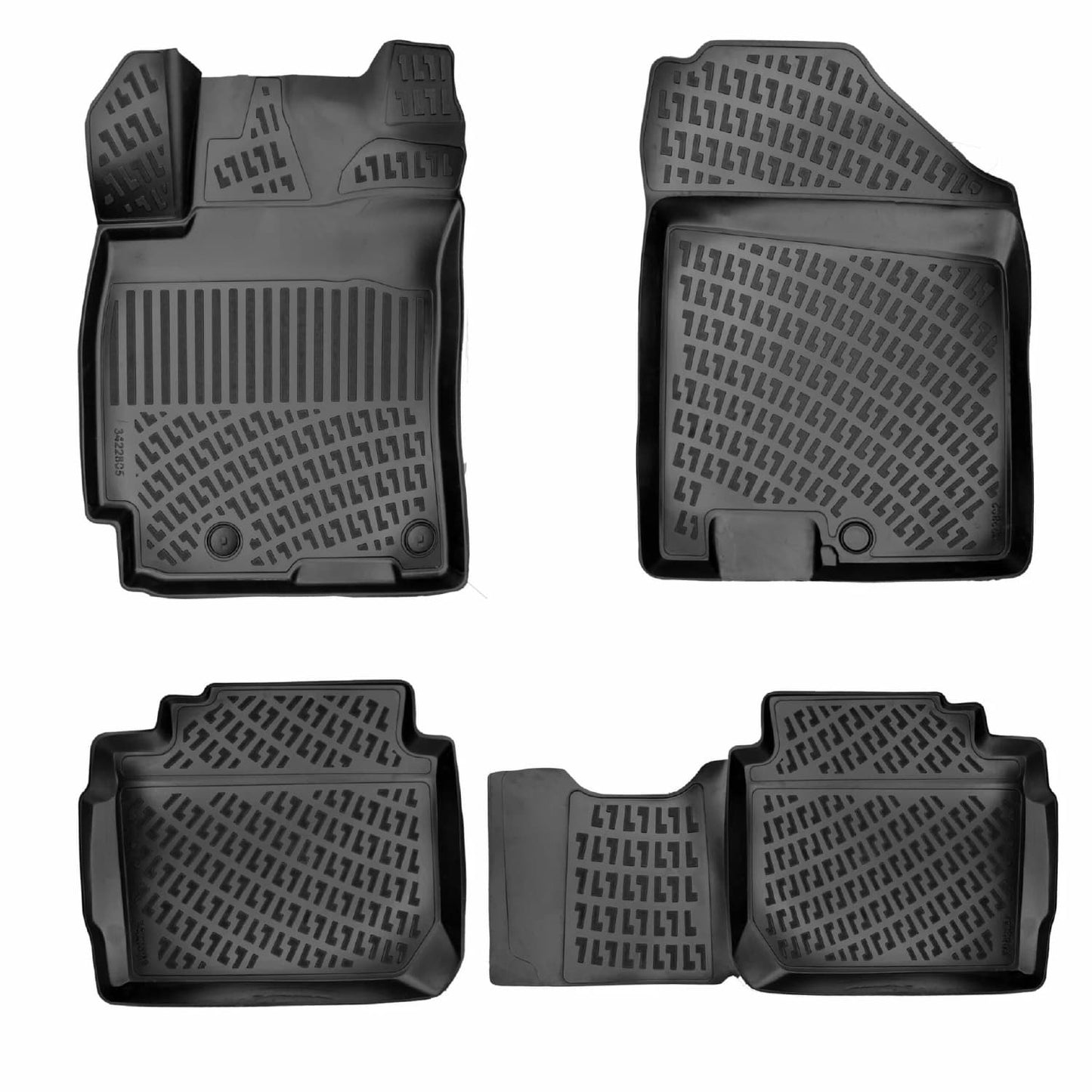 Compatible with Kia Cerato 2022-2024 4D Car mats Black