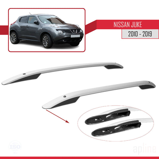 Compatible with Nissan Juke (F15) 2010-2019 (Short Wheelbase L1/H1) Roof Rails Roof Rack Luggage Carrier (Adhesive Model) Grey