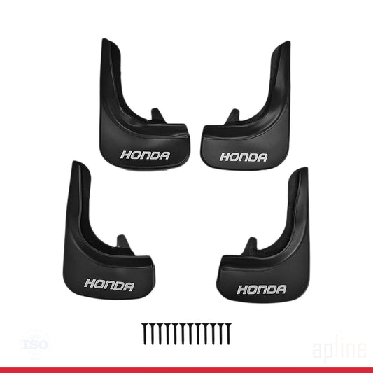 Compatible with Honda Mudguards Vehicle Front Rear Set 4 Pcs Black