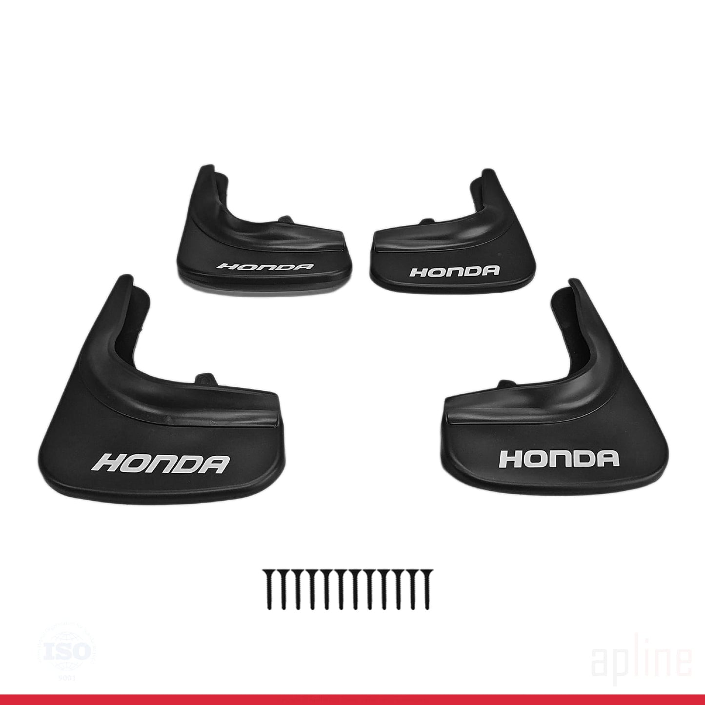 Compatible avec Honda Jeu de Bavettes Garde-boue Avant et Arrière de Voiture 4 Pcs Noir
