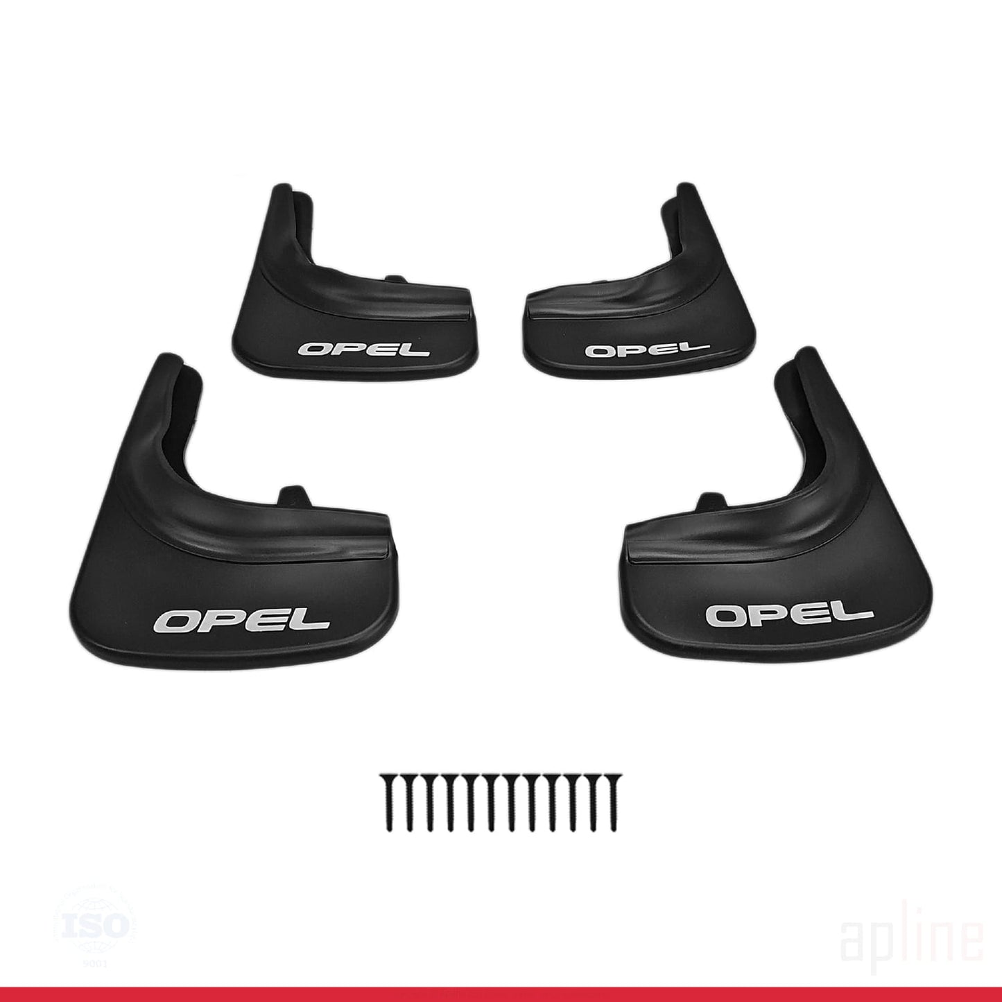 Compatible avec Opel Jeu de Bavettes Garde-boue Avant et Arrière de Voiture 4 Pcs Noir