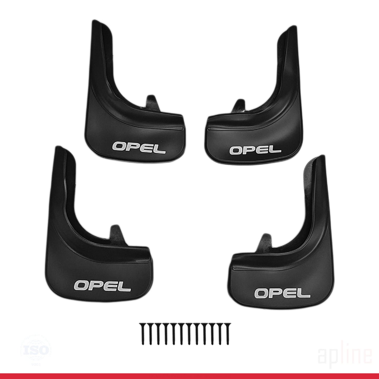 Compatible avec Opel Jeu de Bavettes Garde-boue Avant et Arrière de Voiture 4 Pcs Noir