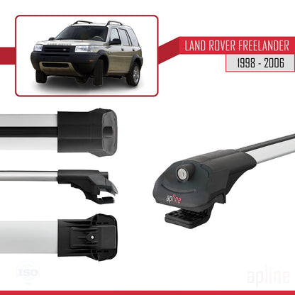 Compatible with Land Rover Freelander (L314) 1998-2006 ACE-1 Car Roof Rack Cross Bar Grey Aluminium 2 Bars
