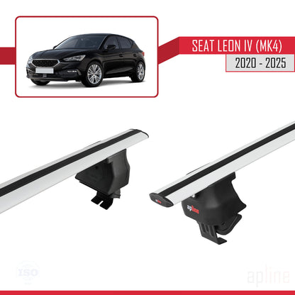 Compatible avec Seat/Cupra Leon 4 2020-2025 ACE-4 Barres de Toit Railing Porte-Bagages de Voiture Gris Aluminium 2 Barres