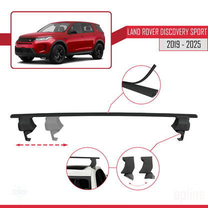 Compatible with Land Rover Discovery Sport (L550) Post-Facelift 2019-2025 ACE-4 Car Roof Rack Cross Bar Black Aluminium 2 Bars