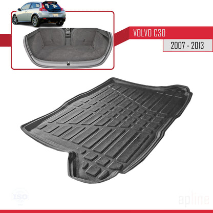 Tapis de Coffre pour Volvo C30 2006-2012 Flexible NOIR