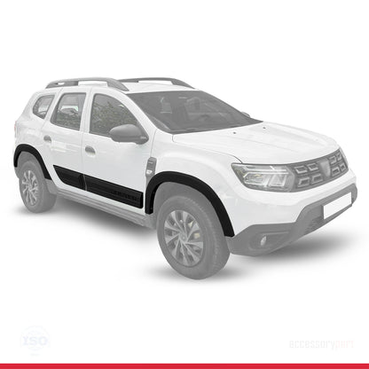 Compatible with Dacia Duster 2018-2024 Fender Wheel arch Protector Mudguard and Bodyguard Side Protection Vehicle Body Protection Kit BLACK