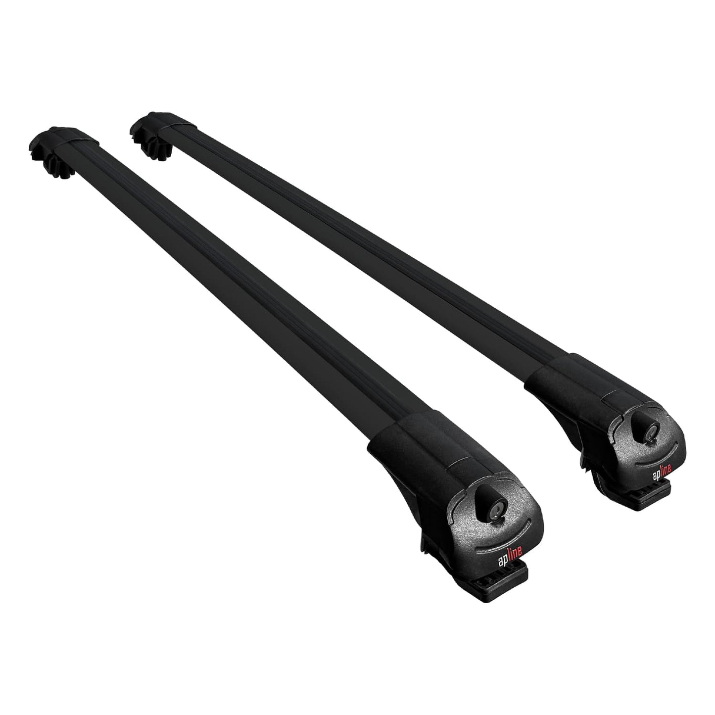 Compatible avec Fiat Grande Panda 2025 ACE-1 Barres de Toit Railing Porte-Bagages de Voiture Noir Aluminium 2 Barres