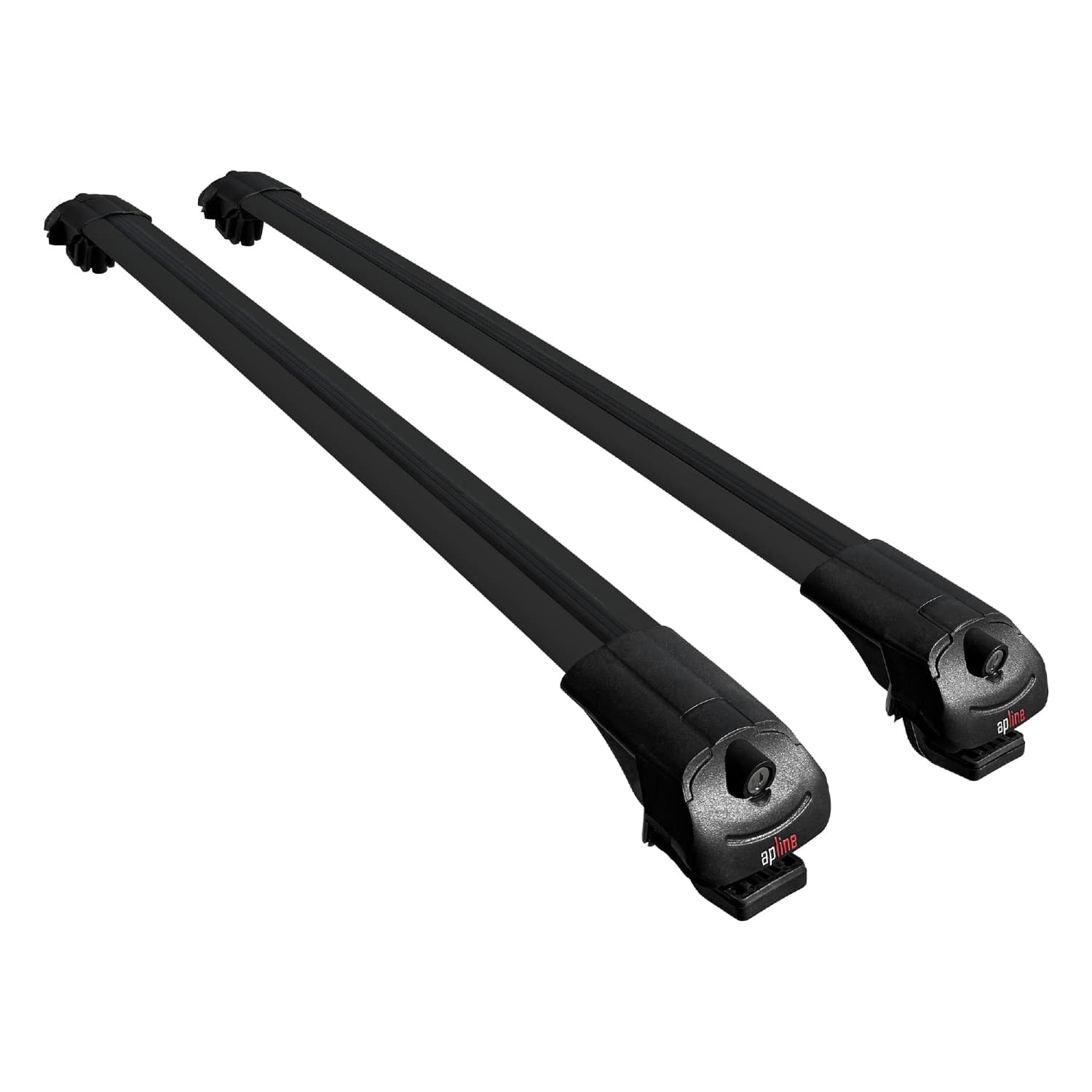 Compatible avec Fiat Grande Panda 2025 ACE-1 Barres de Toit Railing Porte-Bagages de Voiture Noir Aluminium 2 Barres