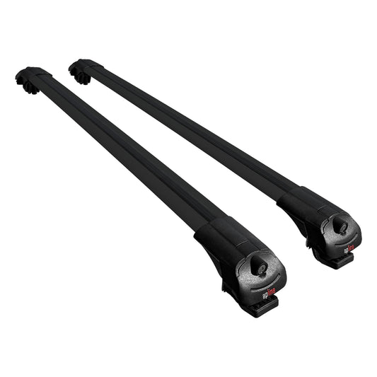 Compatible avec Fiat Grande Panda 2025 ACE-1 Barres de Toit Railing Porte-Bagages de Voiture Noir Aluminium 2 Barres