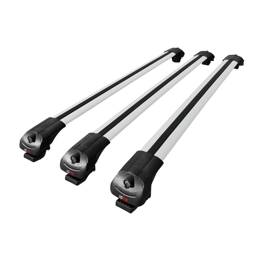 Compatible with Renault Duster 2 (HM) 2018-2024 ACE-1 Car Roof Rack Cross Bar Grey Aluminium 3 Bars