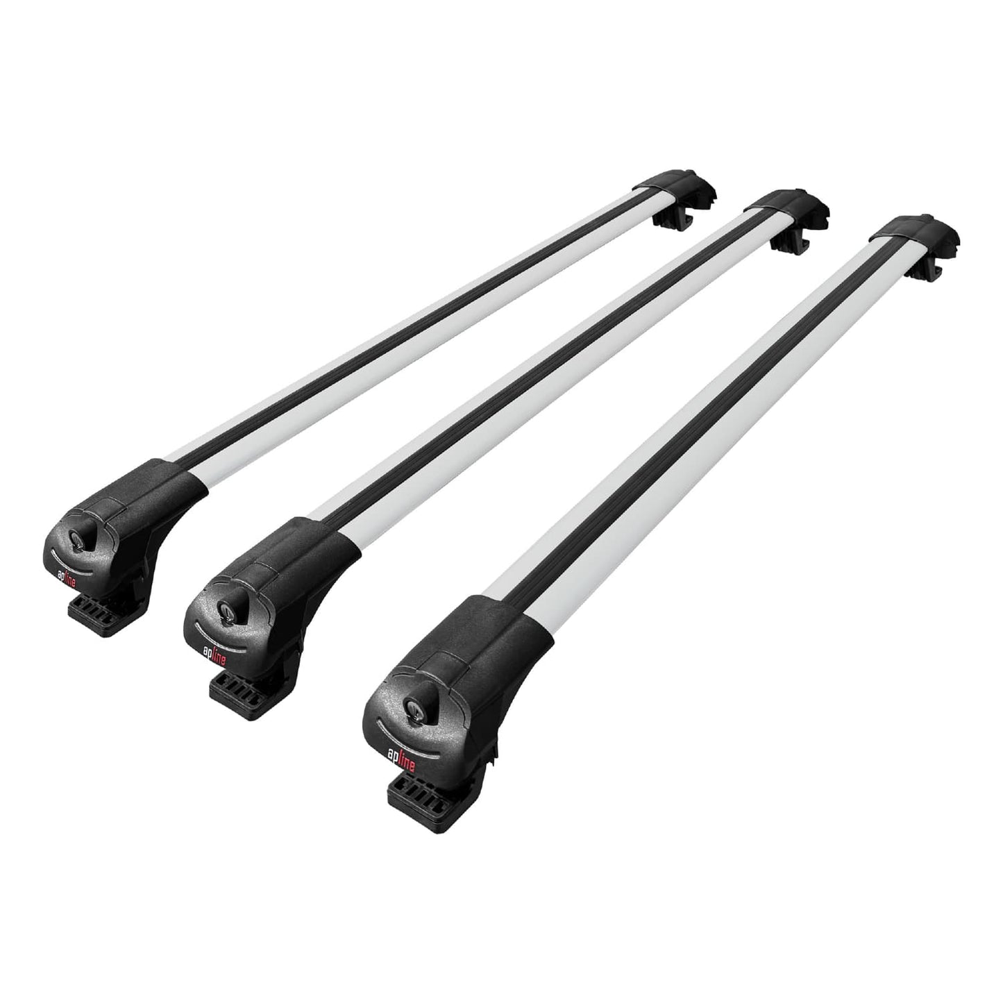Compatible avec Renault Duster (HS) Post-Facelift 2014-2017 ACE-1 Barres de Toit Railing Porte-Bagages de Voiture Gris Aluminium 3 Barres