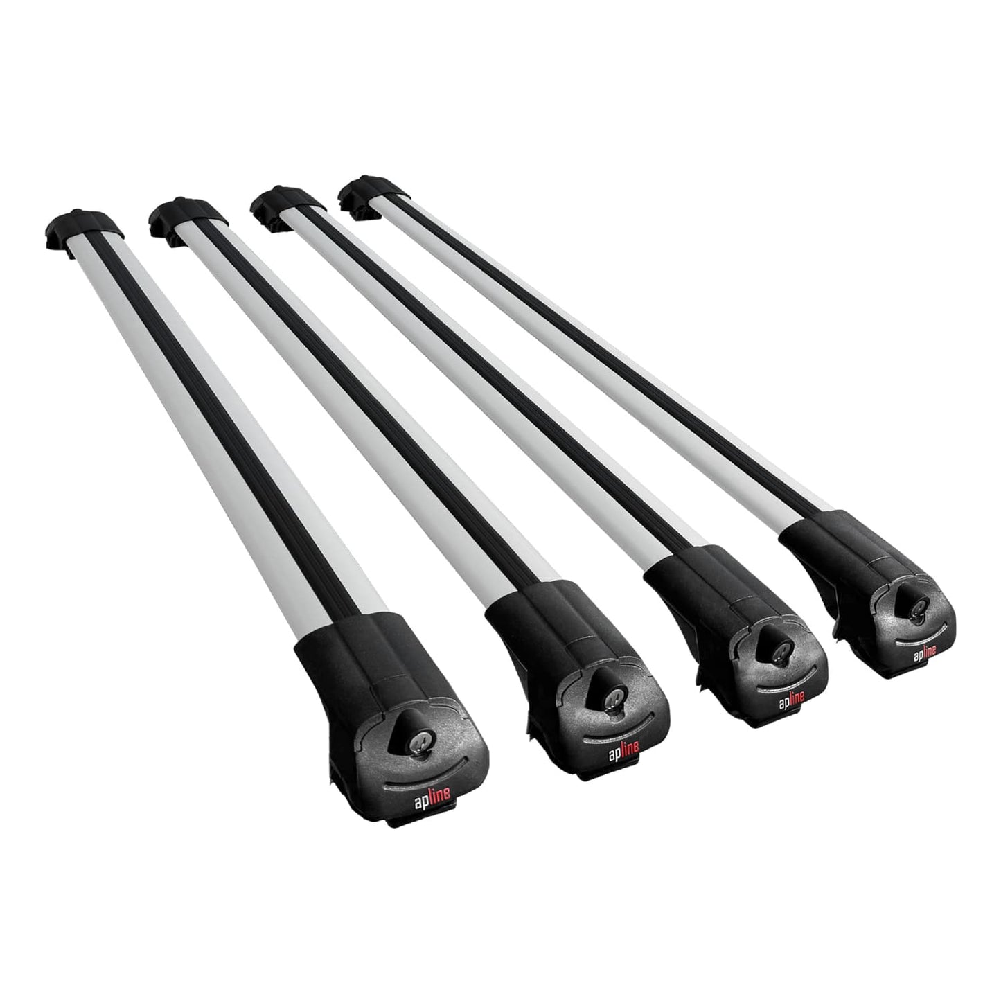 Compatible with Peugeot Partner Post-Facelift 2003-2008 ACE-1 Car Roof Rack Cross Bar Grey Aluminium 4 Bars