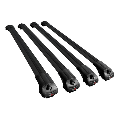 Compatible avec Ford Transit / Tourneo Courier 2024-2025 ACE-1 Barres de Toit Railing Porte-Bagages de Voiture Noir Aluminium 4 Barres