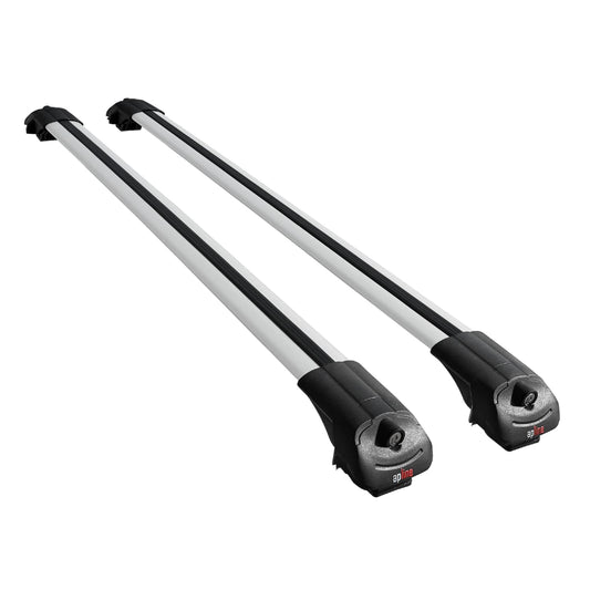 Compatible avec Kia Carnival 4 (KA4) 2021-2023 ACE-1 Barres de Toit Railing Porte-Bagages de Voiture Gris Aluminium 2 Barres