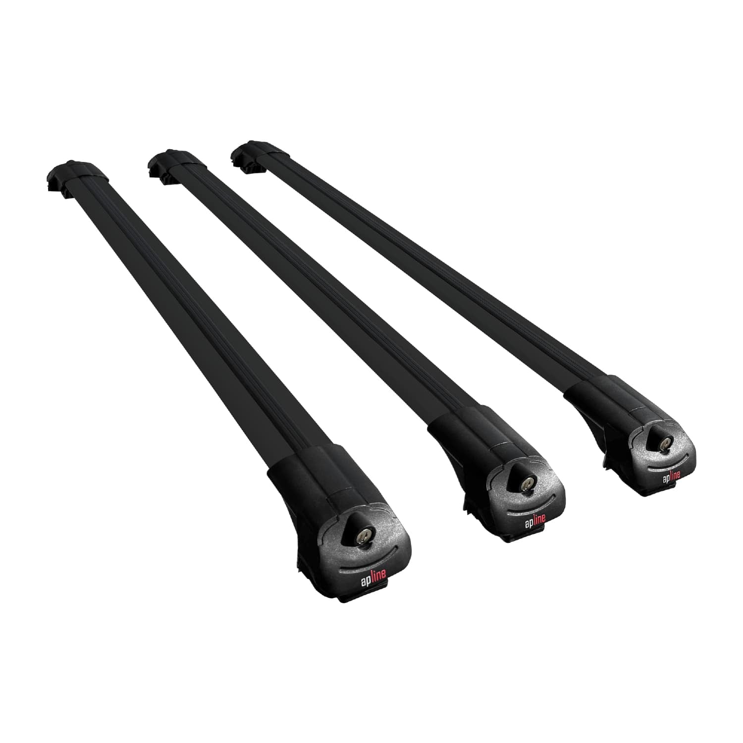 Compatible avec Renault Laguna (X56) 1996-200 ACE-1 Barres de Toit Railing Porte-Bagages de Voiture Noir Aluminium 3 Barres
