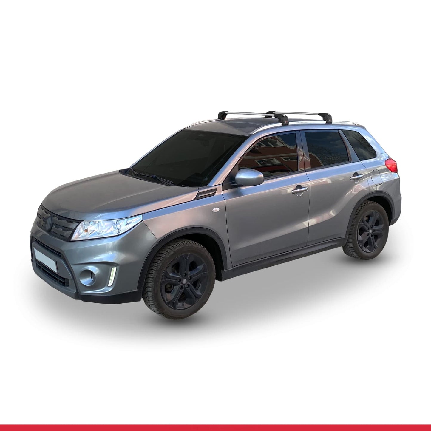 Compatible avec Suzuki Vitara/Escudo (LY) 2015-2025 ACE-2 Barres de Toit Railing Porte-Bagages de Voiture Gris Aluminium 2 Barres