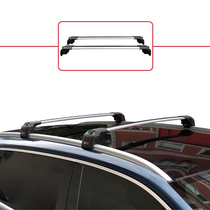 Compatible with Togg T10X 2023-2025 ACE-2 Car Roof Rack Cross Bar Grey Aluminium 2 Bars