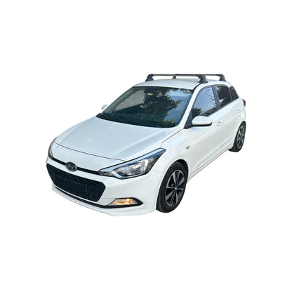 Compatible avec Hyundai i20 (GB) 2014-2019 ACE-3 Barres de Toit Railing Porte-Bagages de Voiture Noir Aluminium 2 Barres