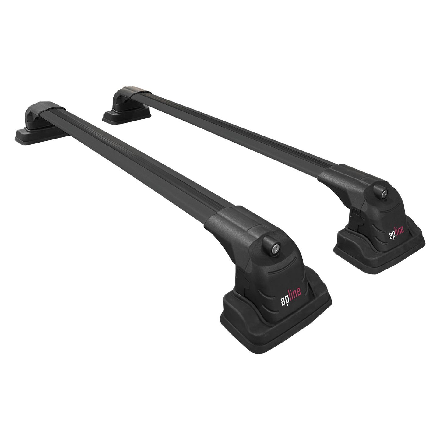 Compatible avec BMW Série 1 (F40) 2020-2024 ACE-3 Barres de Toit Railing Porte-Bagages de Voiture Noir Aluminium 2 Barres