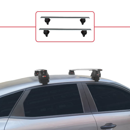 Compatible avec Citroen C4 III (C41) 2020-2025 ACE-4 Barres de Toit Railing Porte-Bagages de Voiture Gris Aluminium 2 Barres