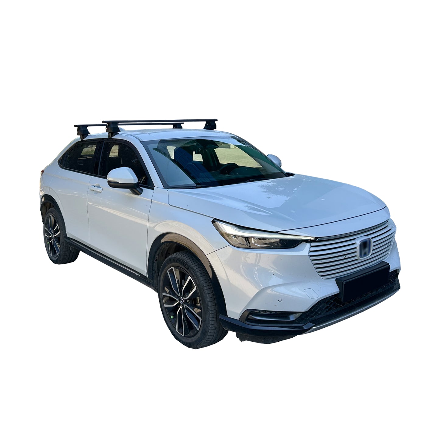 Compatible avec Honda HR-V 3 2022-2025 ACE-4 Barres de Toit Railing Porte-Bagages de Voiture Noir Aluminium 2 Barres