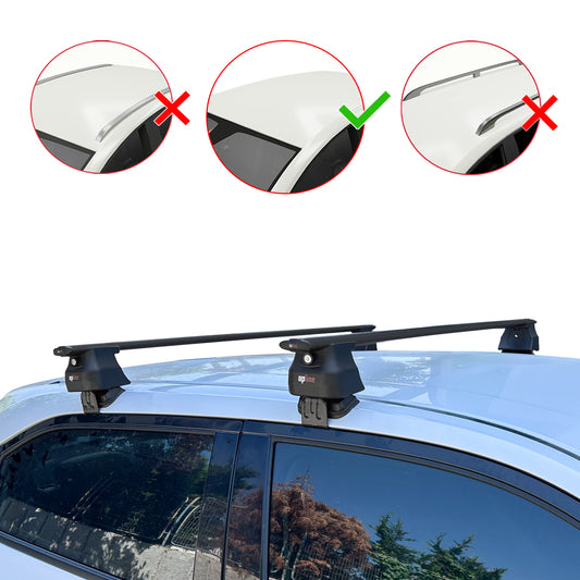 Compatible with Honda HR-V 3 2022-2025 ACE-4 Car Roof Rack Cross Bar Black Aluminium 2 Bars