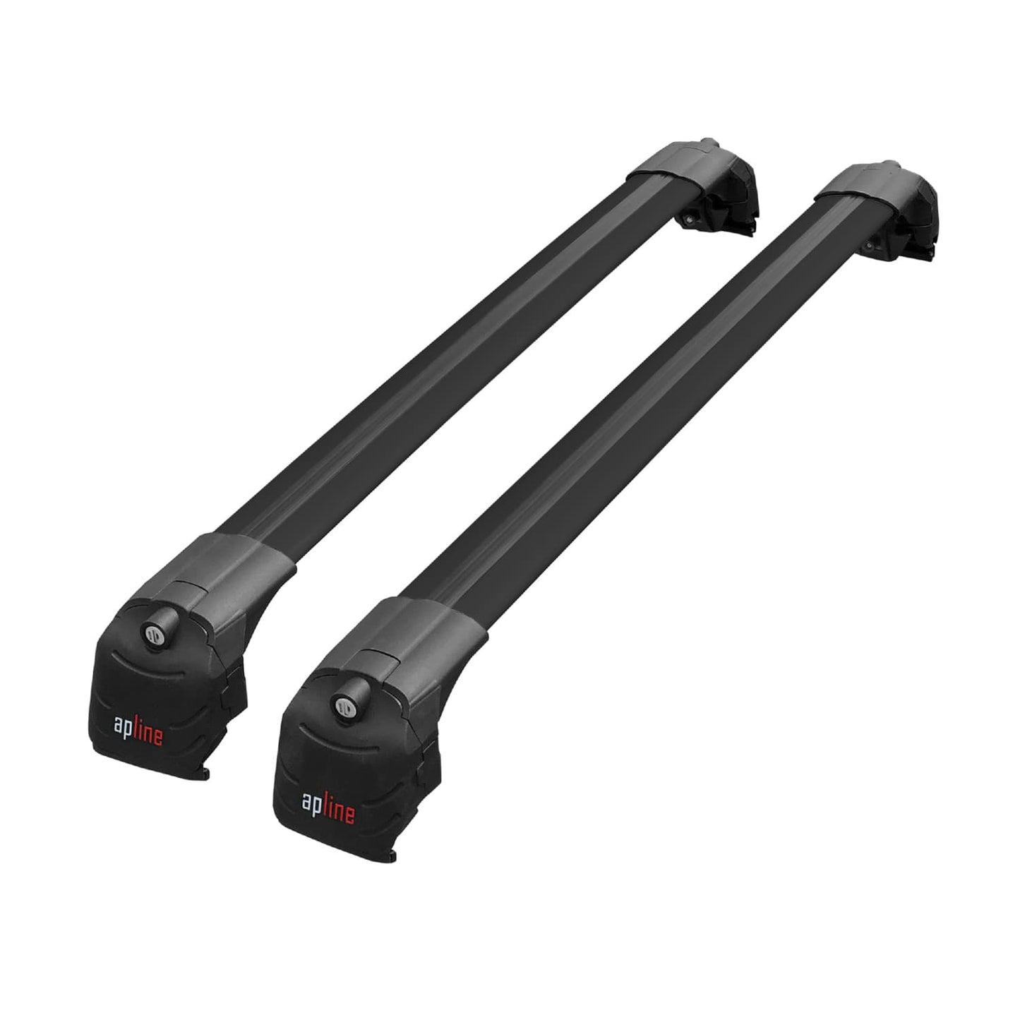 Compatible avec Volkswagen Touareg 3 (CR) 2019-2025 ACE-2 Barres de Toit Railing Porte-Bagages de Voiture Noir Aluminium 2 Barres