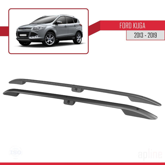 Compatible with Ford Kuga 2 (C520) 2013-2019 (Short Wheelbase L1/H1) Roof Rails Roof Rack Luggage Carrier Black