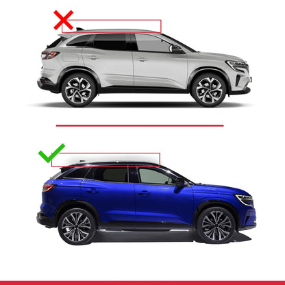 Compatible avec Renault Austral (RHN) 2022-2025 ACE-2 Barres de Toit Railing Porte-Bagages de Voiture Gris Aluminium 2 Barres