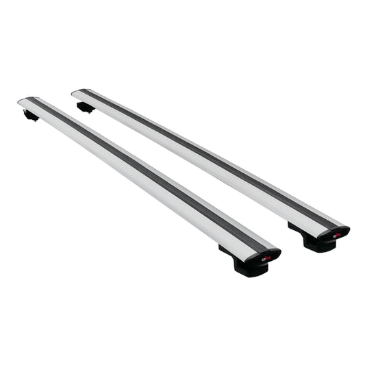Compatible avec Peugeot Partner 2 Tepee 2008-2018 BASIC Model Barres de Toit Railing Porte-Bagages de Voiture Gris Aluminium 2 Barres