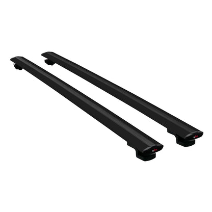 Compatible avec A6 (C8) Allroad 2019-2025 BASIC Model Barres de Toit Railing Porte-Bagages de Voiture Noir Aluminium 2 Barres