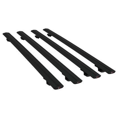 Compatible avec Mercedes Viano 2 (W639) Post-Facelift 2010-2014 BASIC Model Barres de Toit Railing Porte-Bagages de Voiture Noir Aluminium 4 Barres