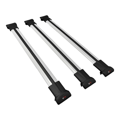 Compatible avec Audi 100 Avanta 1989-1994 FLY Model Barres de Toit Railing Porte-Bagages de Voiture Gris Aluminium 3 Barres