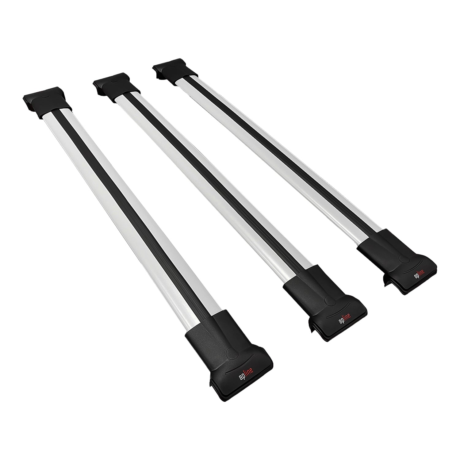 Compatible avec Mercedes Vito 3 (W447) 2014-2025 FLY Model Barres de Toit Railing Porte-Bagages de Voiture Gris Aluminium 3 Barres