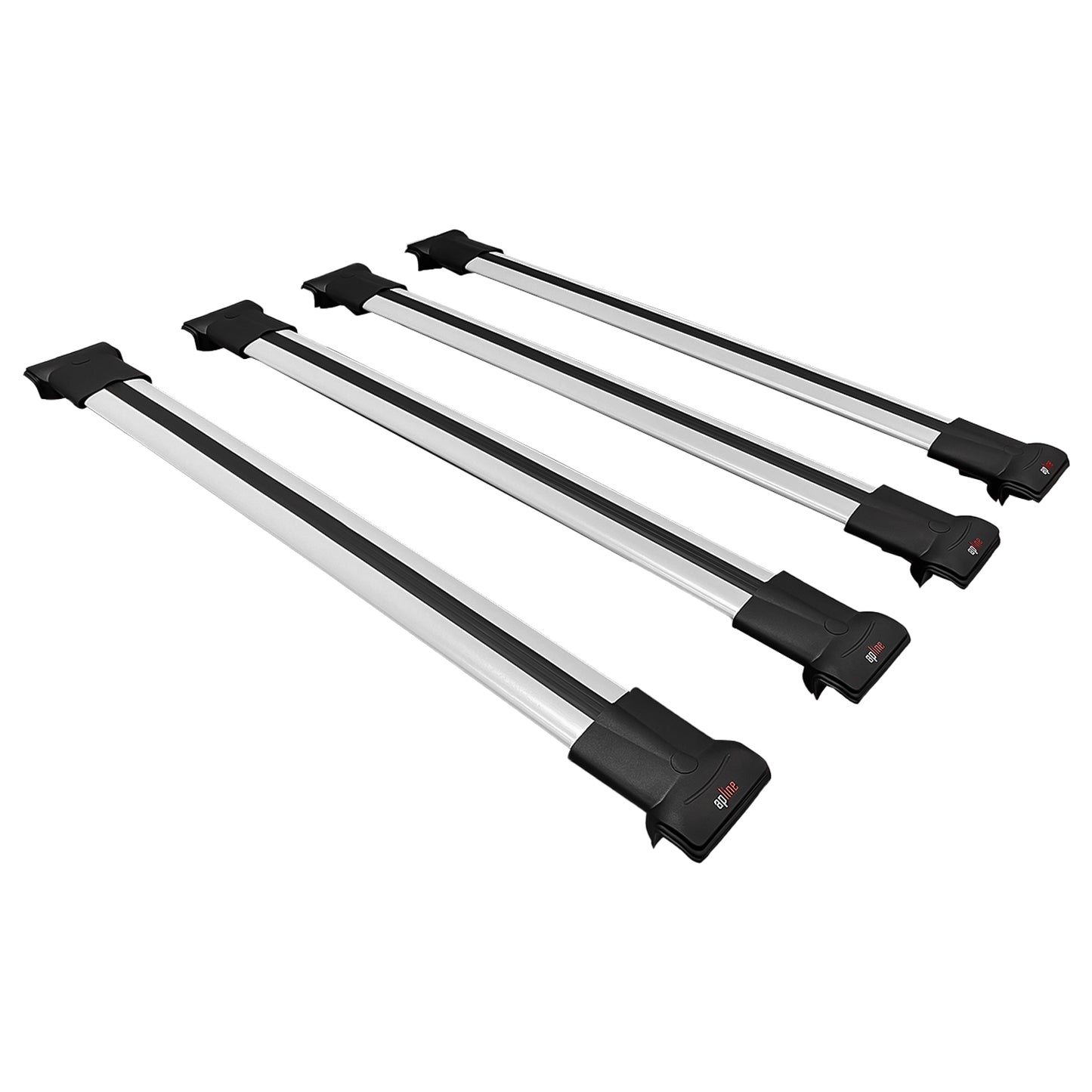 Compatible avec Chevrolet Venture 1997-2004 FLY Model Barres de Toit Railing Porte-Bagages de Voiture Gris Aluminium 4 Barres