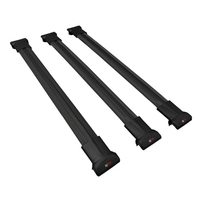 Compatible avec Dacia Bigster 2025-2026 FLY Model Barres de Toit Railing Porte-Bagages de Voiture Noir Aluminium 3 Barres