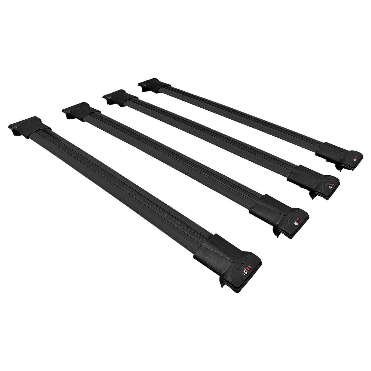 Compatible avec KIA EV9 GT-LINE 2024-2025 FLY Model Barres de Toit Railing Porte-Bagages de Voiture Noir Aluminium 4 Barres