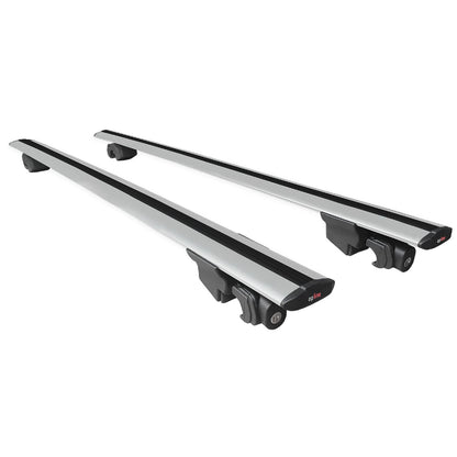 Compatible with Citroen/DS 7 Crossback 2018-2025 HOOK Model Car Roof Rack Cross Bar Grey Aluminium 2 Bars