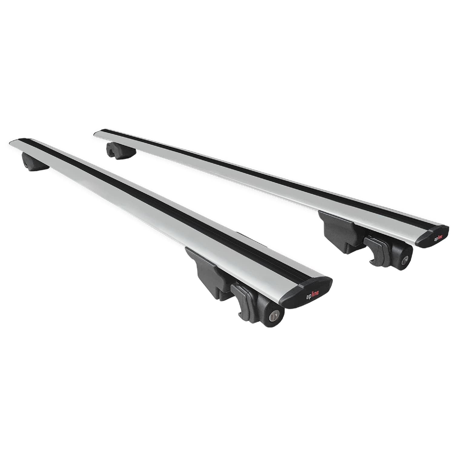 Compatible avec Mercedes EQA 2022-2024 HOOK Model Barres de Toit Railing Porte-Bagages de Voiture Gris Aluminium 2 Barres