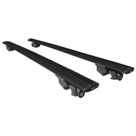 Compatible avec VW Passat B9 Variant 2024-2025 HOOK Model Barres de Toit Railing Porte-Bagages de Voiture Noir Aluminium 2 Barres