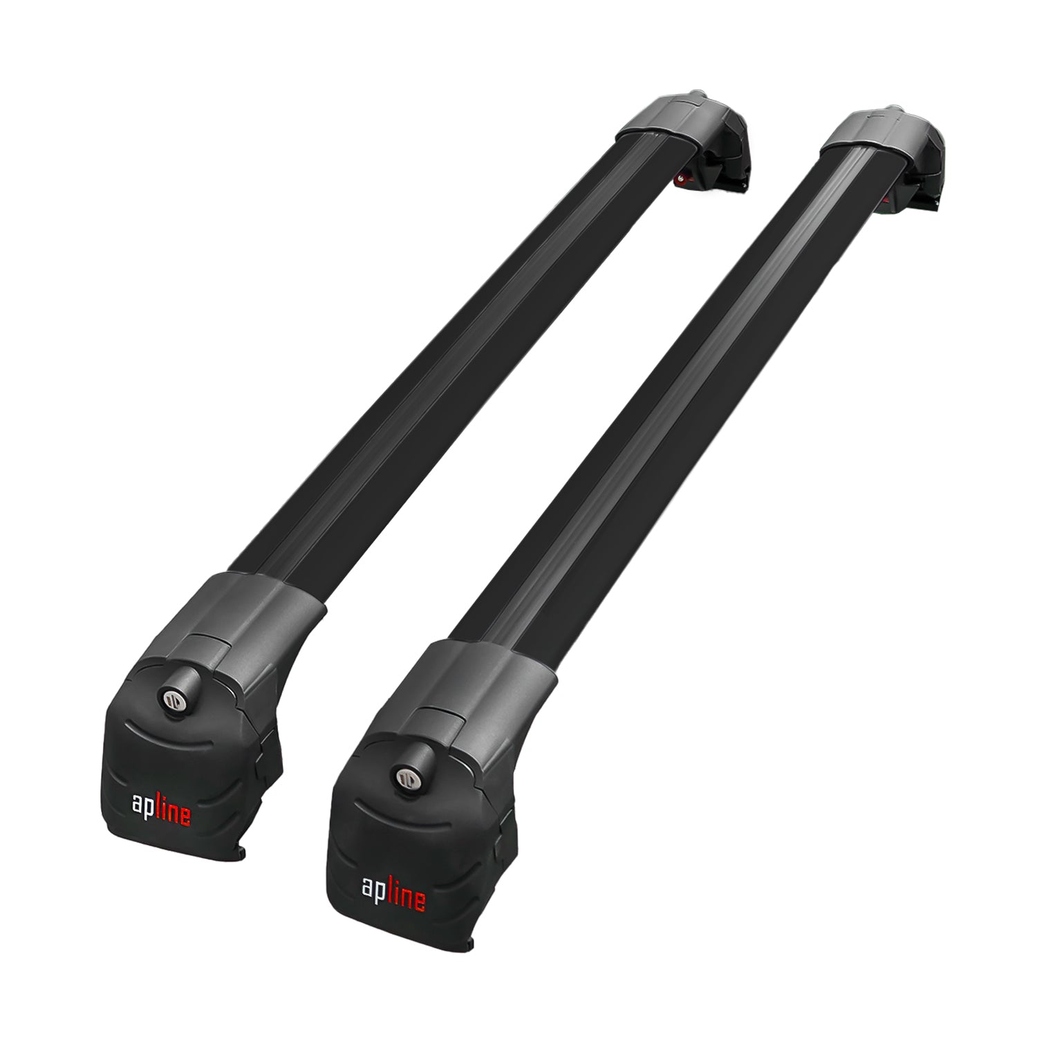 Compatible avec Jeep Compass J4U 2025-2026 ACE-2 Barres de Toit Railing Porte-Bagages de Voiture Noir Aluminium 2 Barres