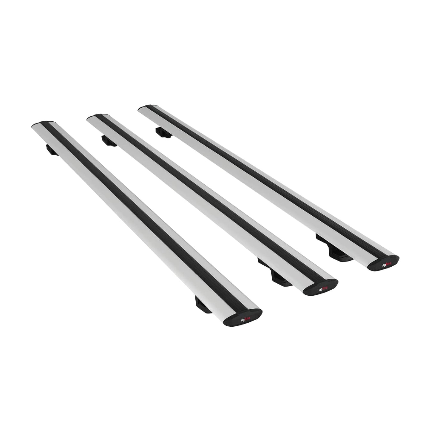 Compatible with Honda Passport 2019-2024 BASIC Model Car Roof Rack Cross Bar Grey Aluminium 3 Bars