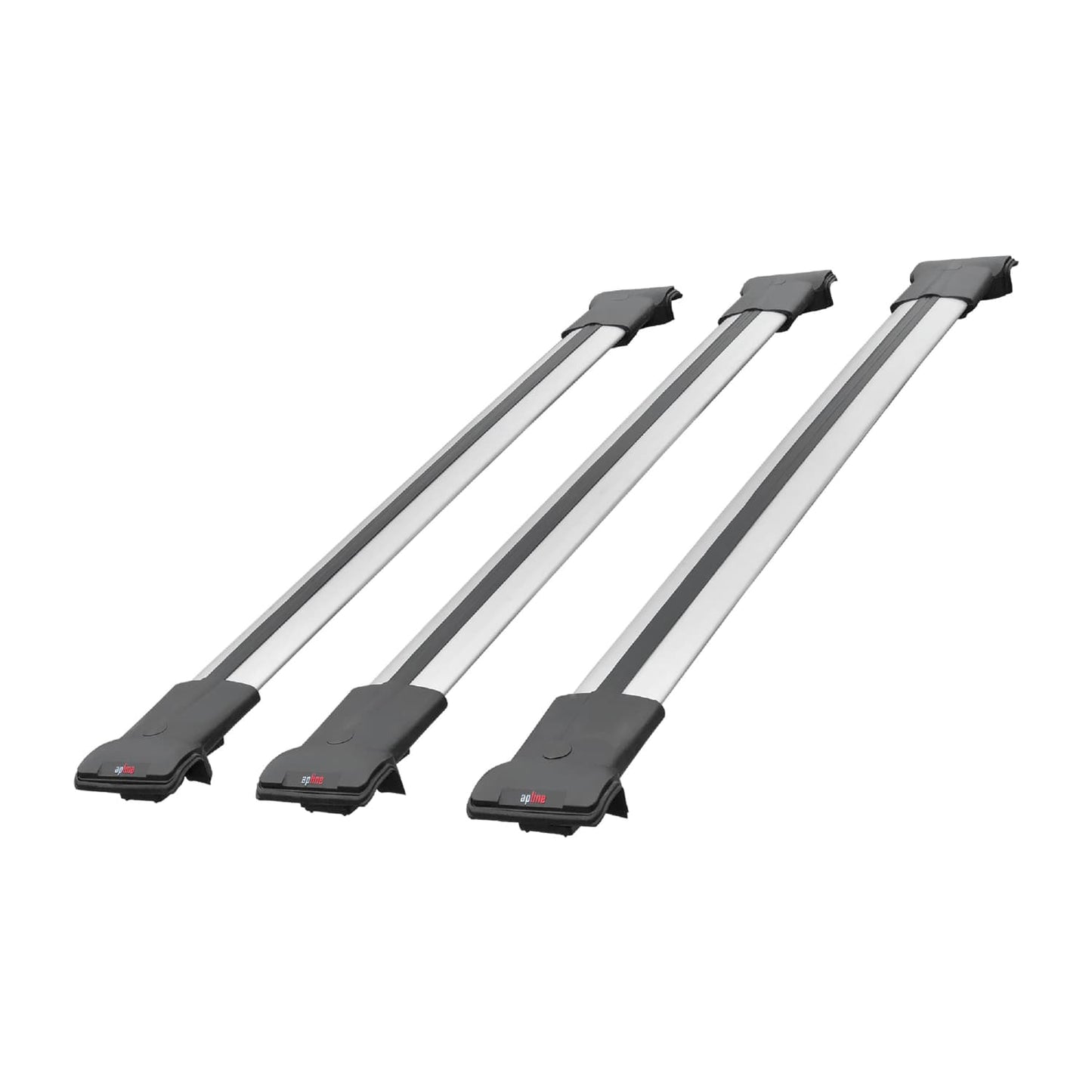 Compatible avec Mitsubishi Outlander 2004-2006 FLY Model Barres de Toit Railing Porte-Bagages de Voiture Gris Aluminium 3 Barres